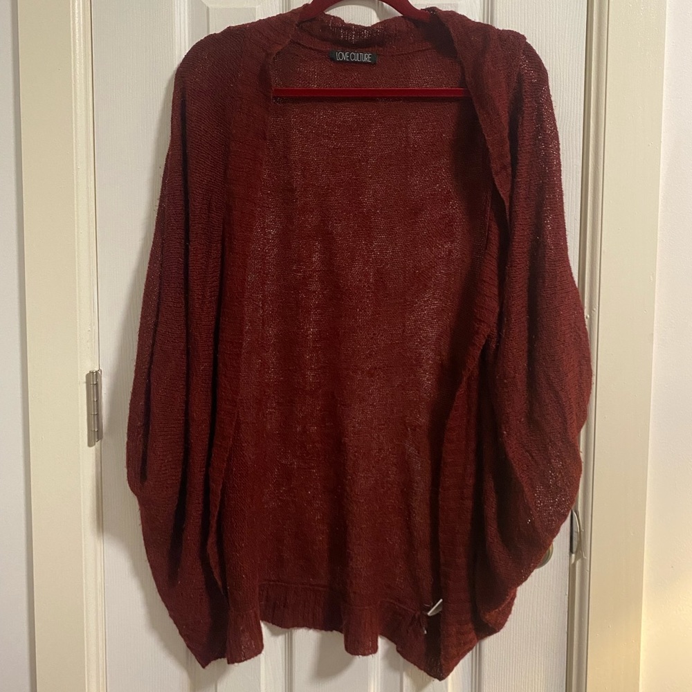 🖤3/$30 Batwing red cardigan